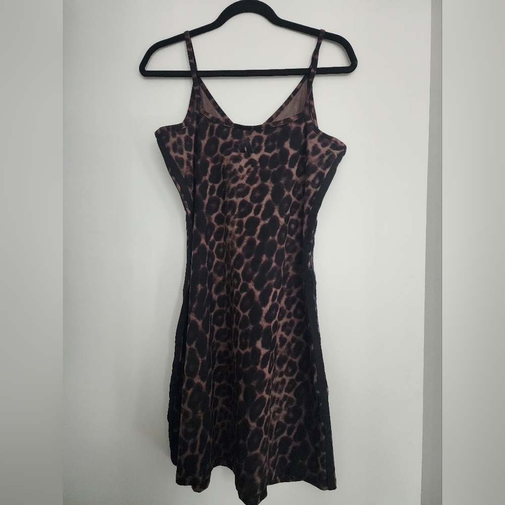 Adidas Essentials Leopard Print Mini 3 Stripes Dr… - image 4